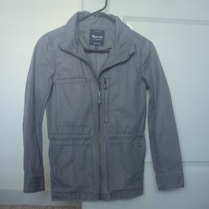 Women's Madewell Fleet Utility Jacket - Ink Blue Size Small